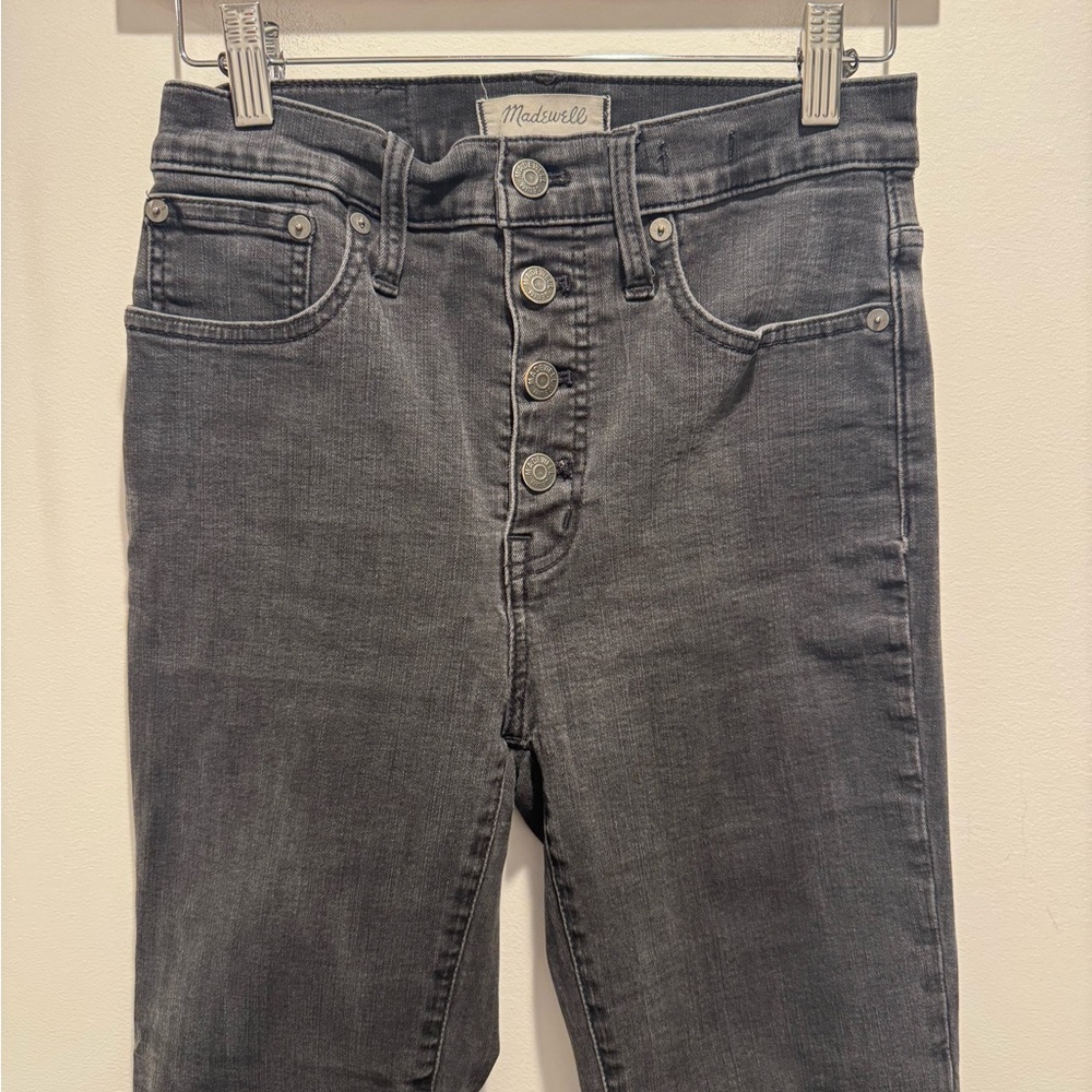 Madewell Black High-Rise Cali Demi-Boot Straight Leg Jeans - Picture 2 of 6